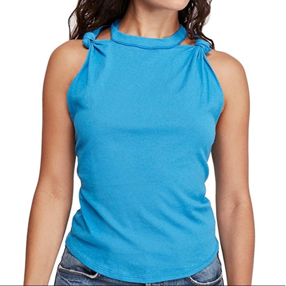 Blue Twisted Tank